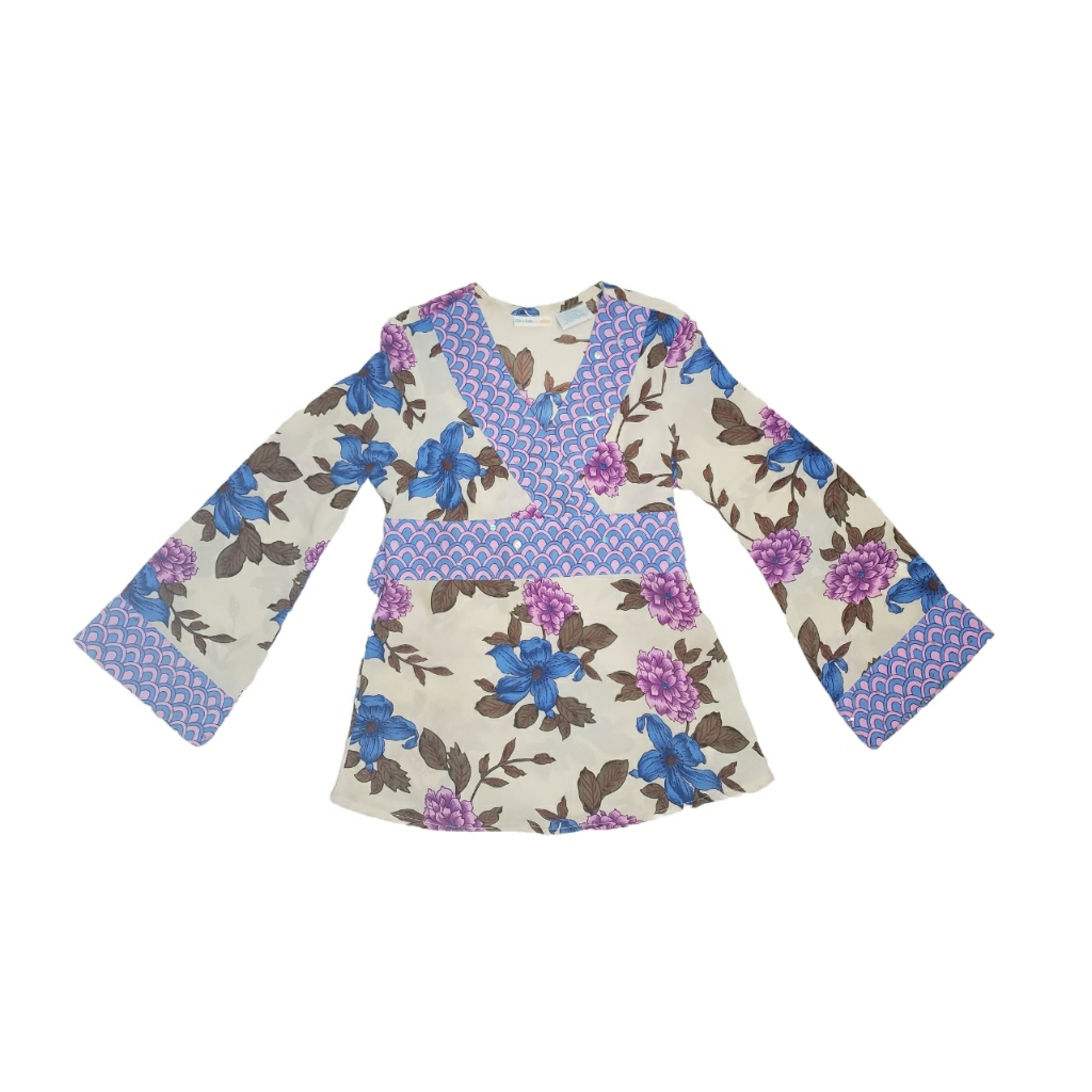 Vintage Mary-Kate & Ashley Paisley Print Bell Sleeve Y2k 00s Vtg